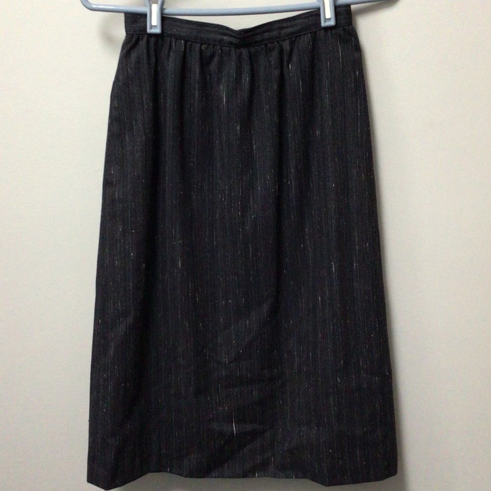 Stirling Cooper - Vintage Navy blue skirt & jacket suit with red & white threads - Picture 3 of 12